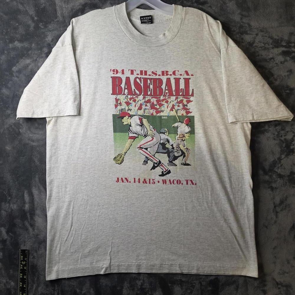 Vtg Texas High School Baseball Coaches Association T-Shirt